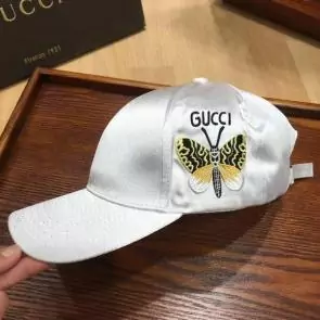 gucci casquette supreme gg a imprime embroidered butterfly white